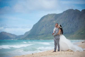 Majestic cliffs of Makapuu in the background